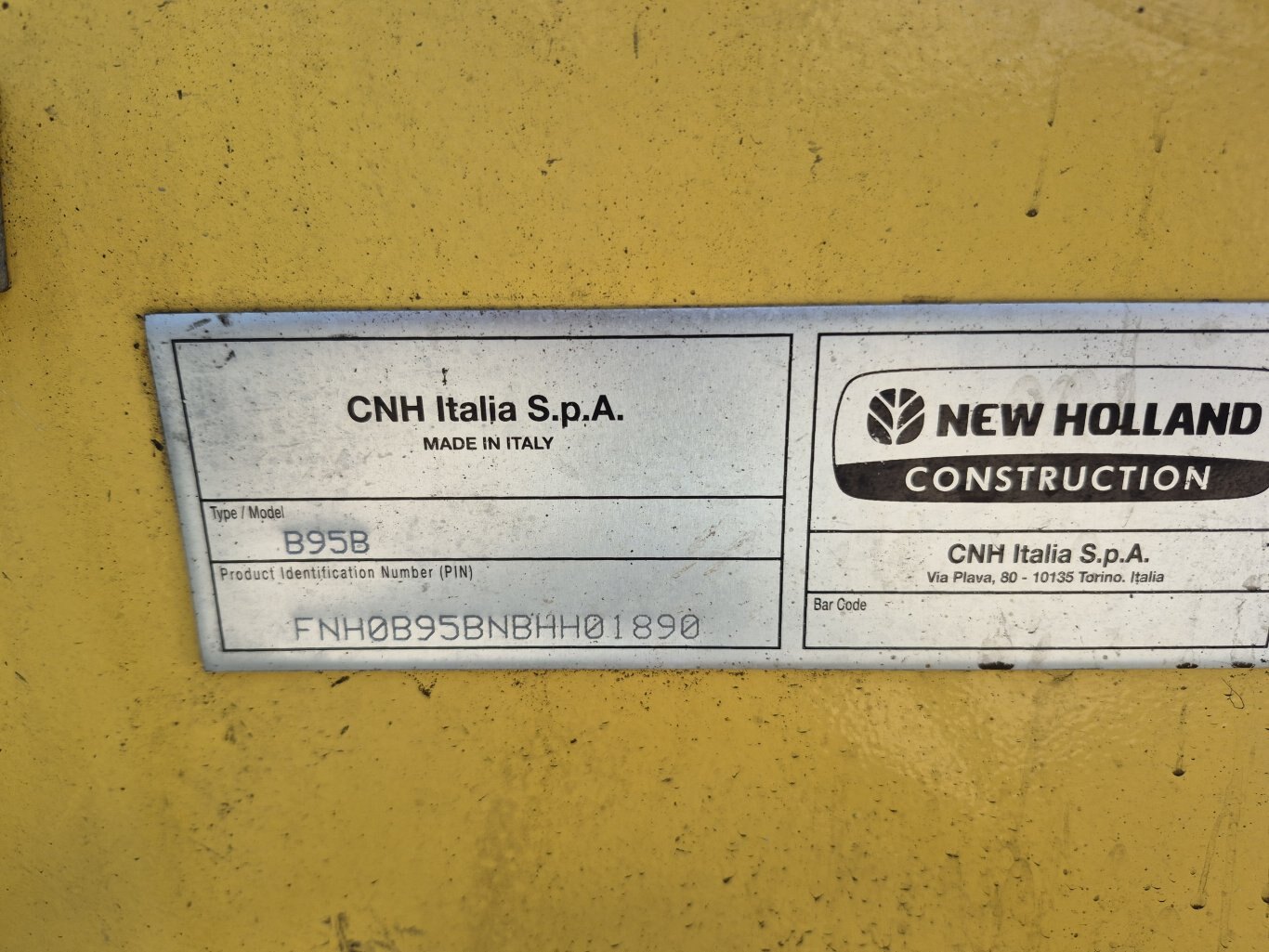 2011 New Holland B95B Backhoe