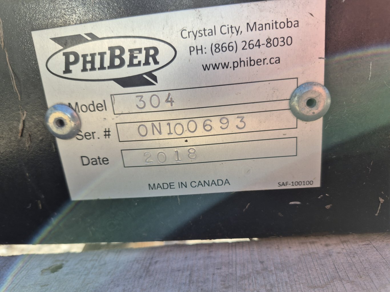 2018 Phiber 304 Bale Grab