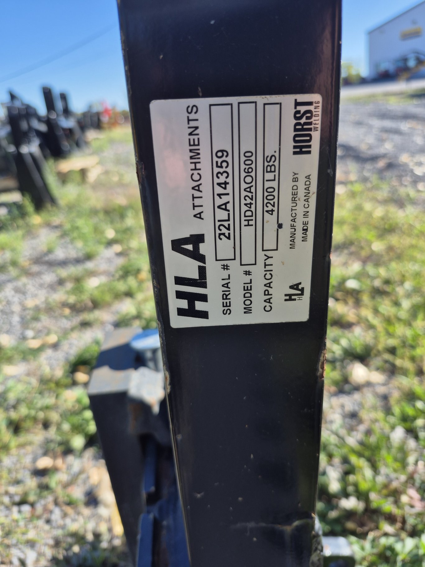 HLA HD42AO600 4200 lb. Alo pallet forks