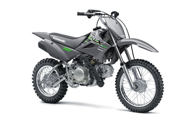 2025 Kawasaki KLX110R Battle Gray