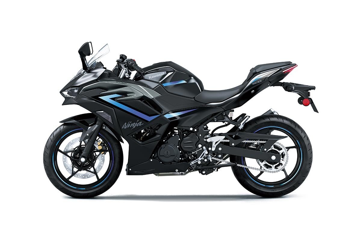 2025 Kawasaki NINJA 500 SE Metallic Flat Spark Black / Metallic Spark Black / Metallic Moondust Gray