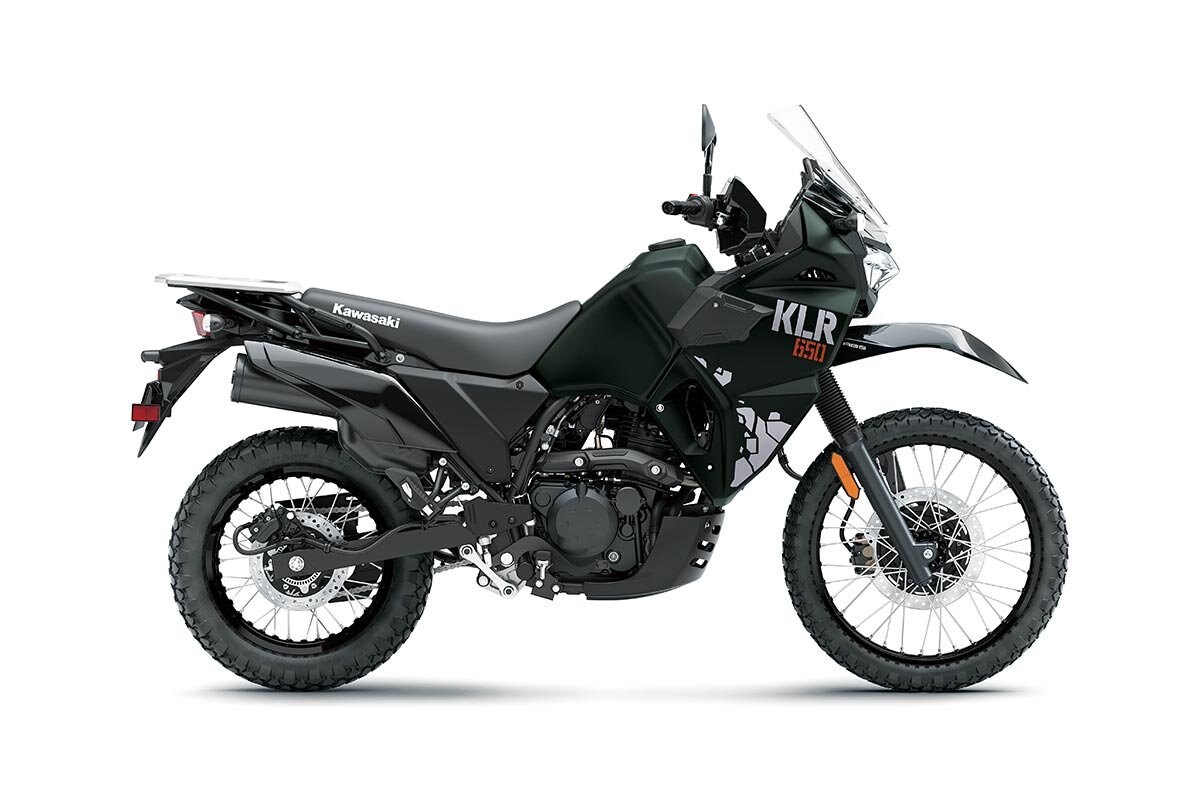 2025 Kawasaki KLR650 Metallic Matte Dark Green