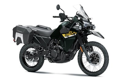 2026 Kawasaki KLR650 ADVENTURE Metallic Matte Dark Green
