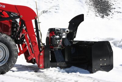 Bercomac 48'' versatile plus Snowblower for tractors equipped with ''skid steer'' style attach