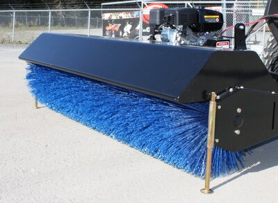 Bercomac 60'' Rotary broom snowblower for tractors equipped with ''skid steer'' style attach