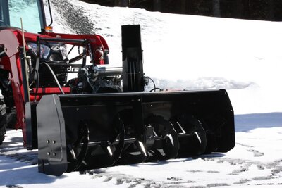 Bercomac 66'' vantage Snowblower for tractors equipped with ''skid steer'' style attach