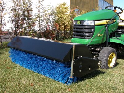 Bercomac 48'' Rotary broom for lawn and garden tractors
