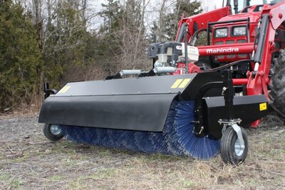 Bercomac 66'' Rotary brooms for tractors equipped with ''skid steer'' style attach