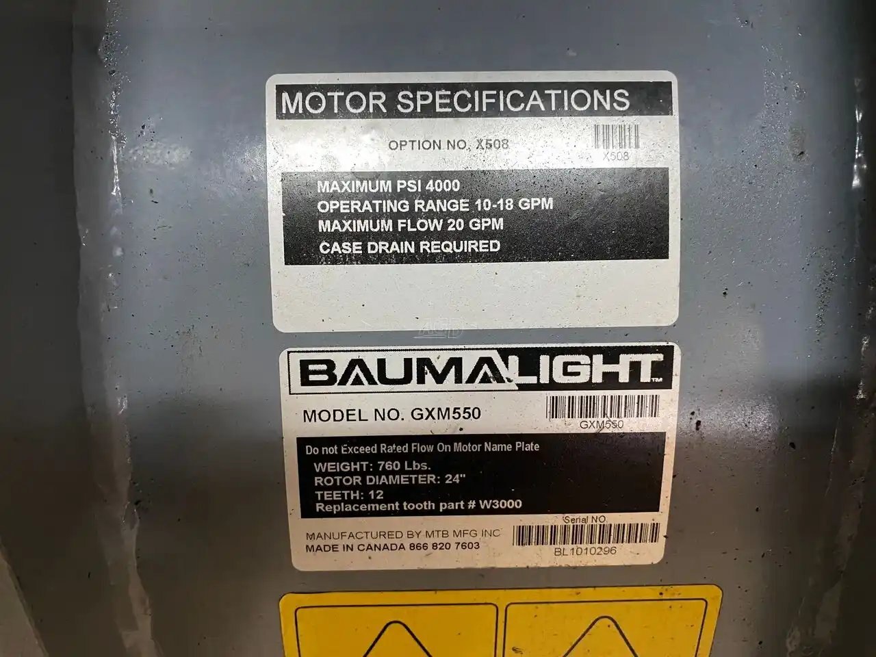 2022 Baumalight GXM550 X50