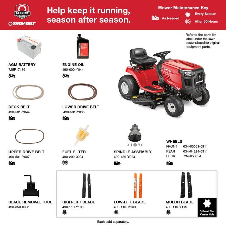 Troy Bilt Bronco™ 42 Riding Lawn Mower 13A878BSA23