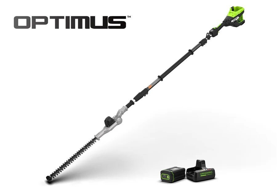 Greenworks Optimus 82V Telescoping Hedge Trimmer with (1) 2.5 Ah Battery and Dual-Port Charger | PH662T-25DP