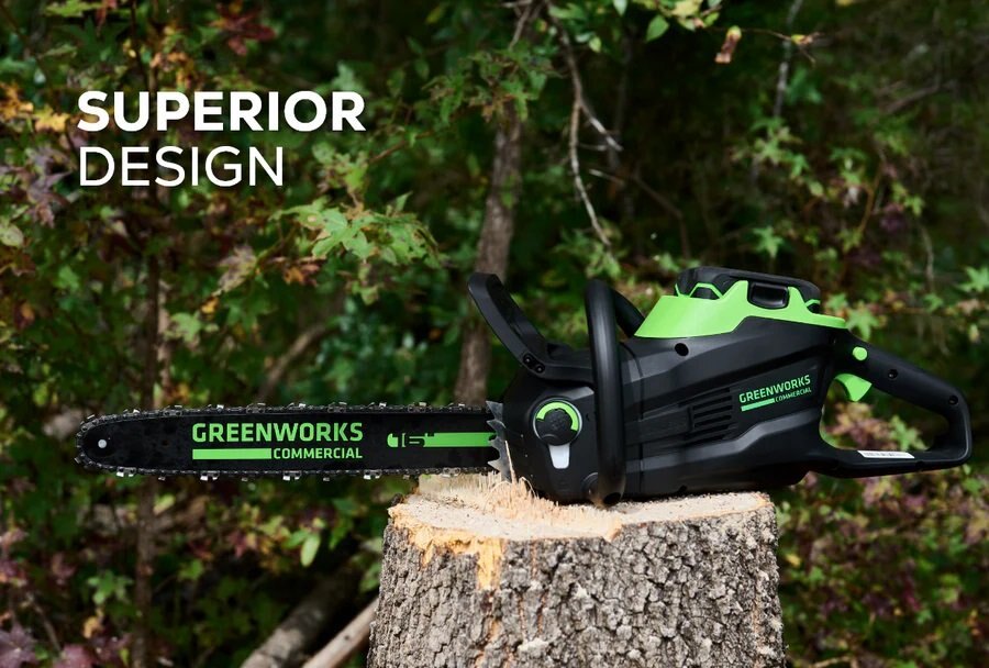 Greenworks 82V 16 2.4kW Chainsaw with 4Ah Battery and Dual Port Charger | 82CS24 4DP