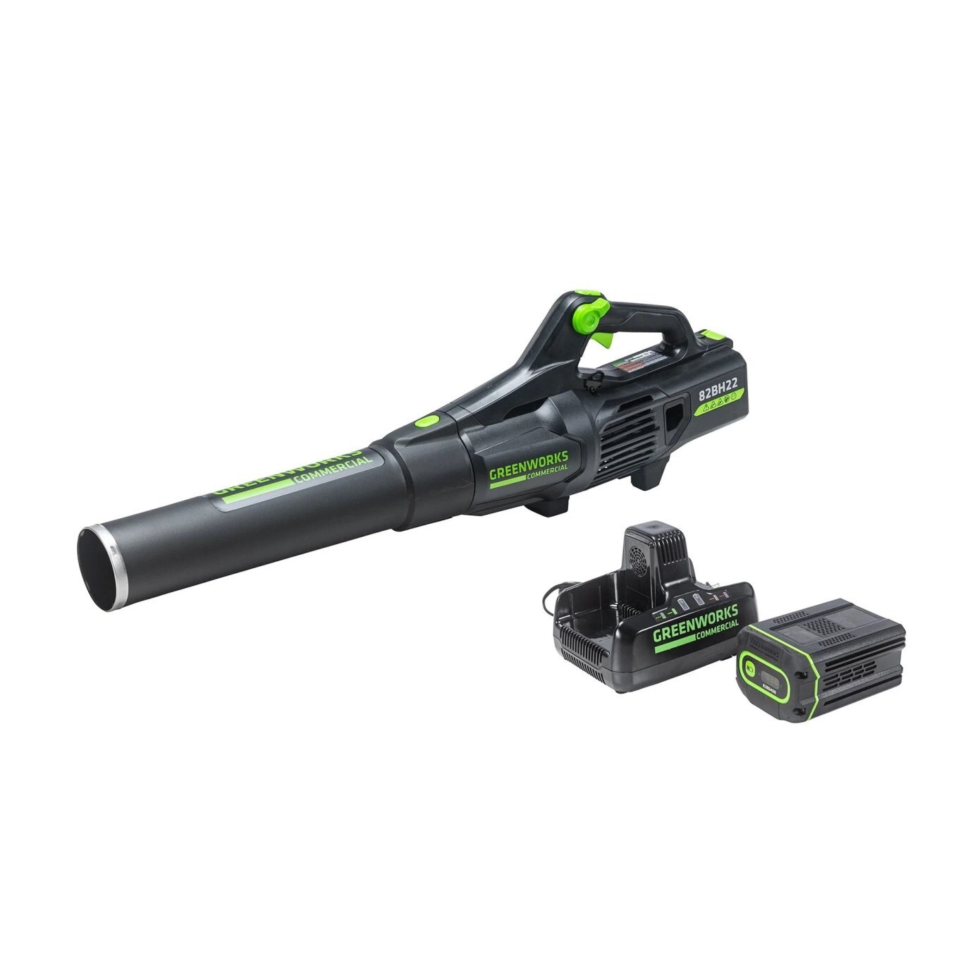 Greenworks 82V Handheld Brushless Axial Blower with 4Ah Battery and Dual Port Charger | 82BH22-4DP