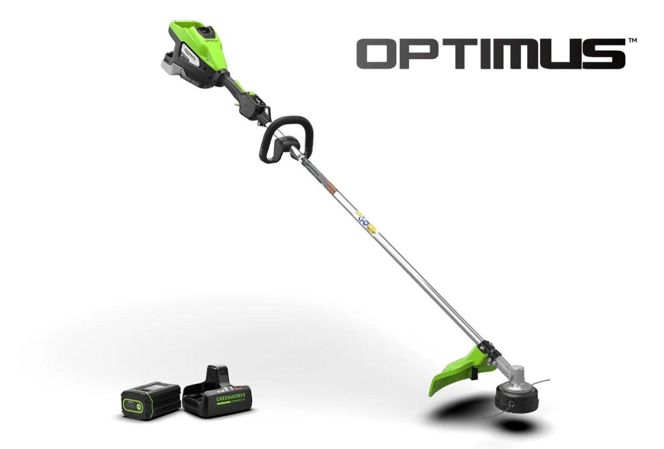 Greenworks Optimus 82V 1.6 kW String Trimmer With (1) 4 Ah Battery and Dual Port Charger | ST161-4DP