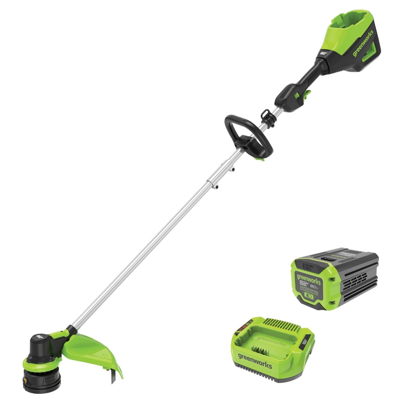 Greenworks 82V 16 String Trimmer with 2Ah Battery and Single Port Charger | ST82210