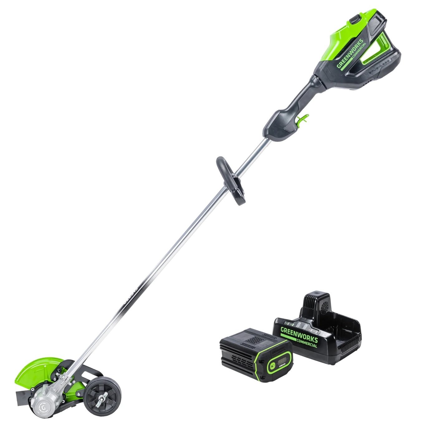 Greenworks 82V Edger with 4Ah Battery and Dual Port Charger | 82ES15-4DP