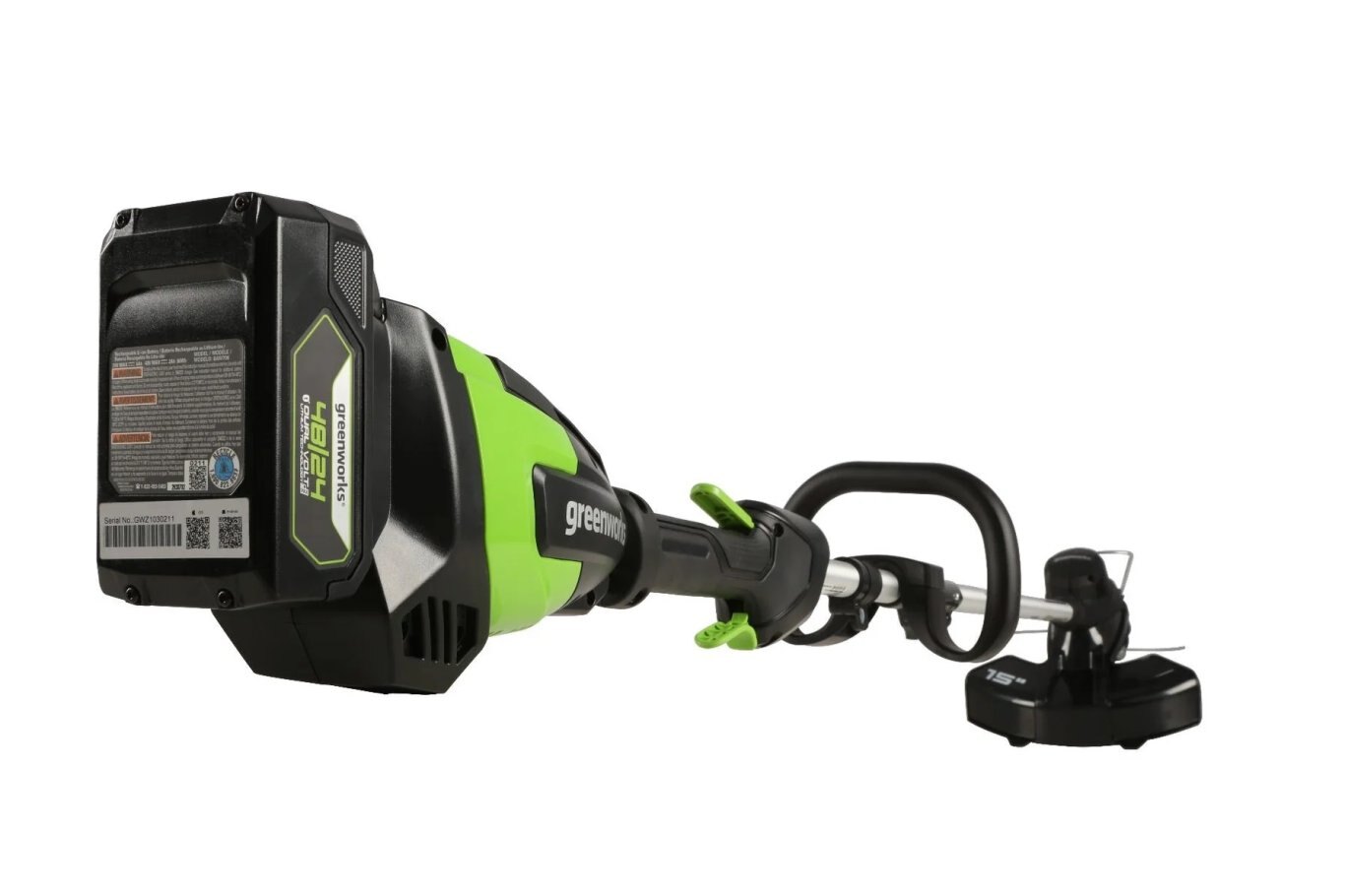 Greenworks 48 Volt Trimmer & Blower Combo Kit with Battery & Charger | 48BTCK