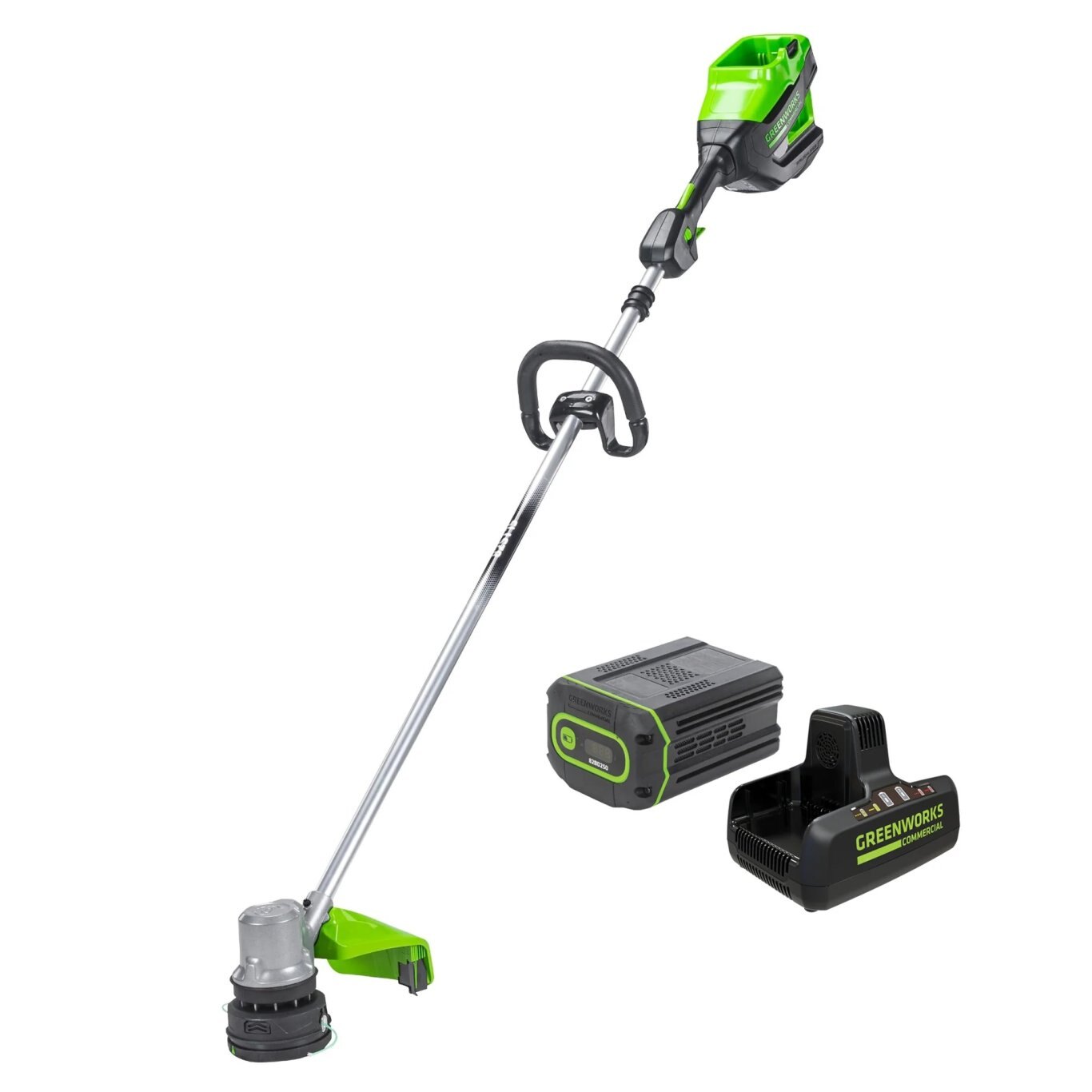 Greenworks GW82V 1.5KW Prosumer FM String Trimmer with 2.5Ah Battery &8A DP Charger | 82ST151