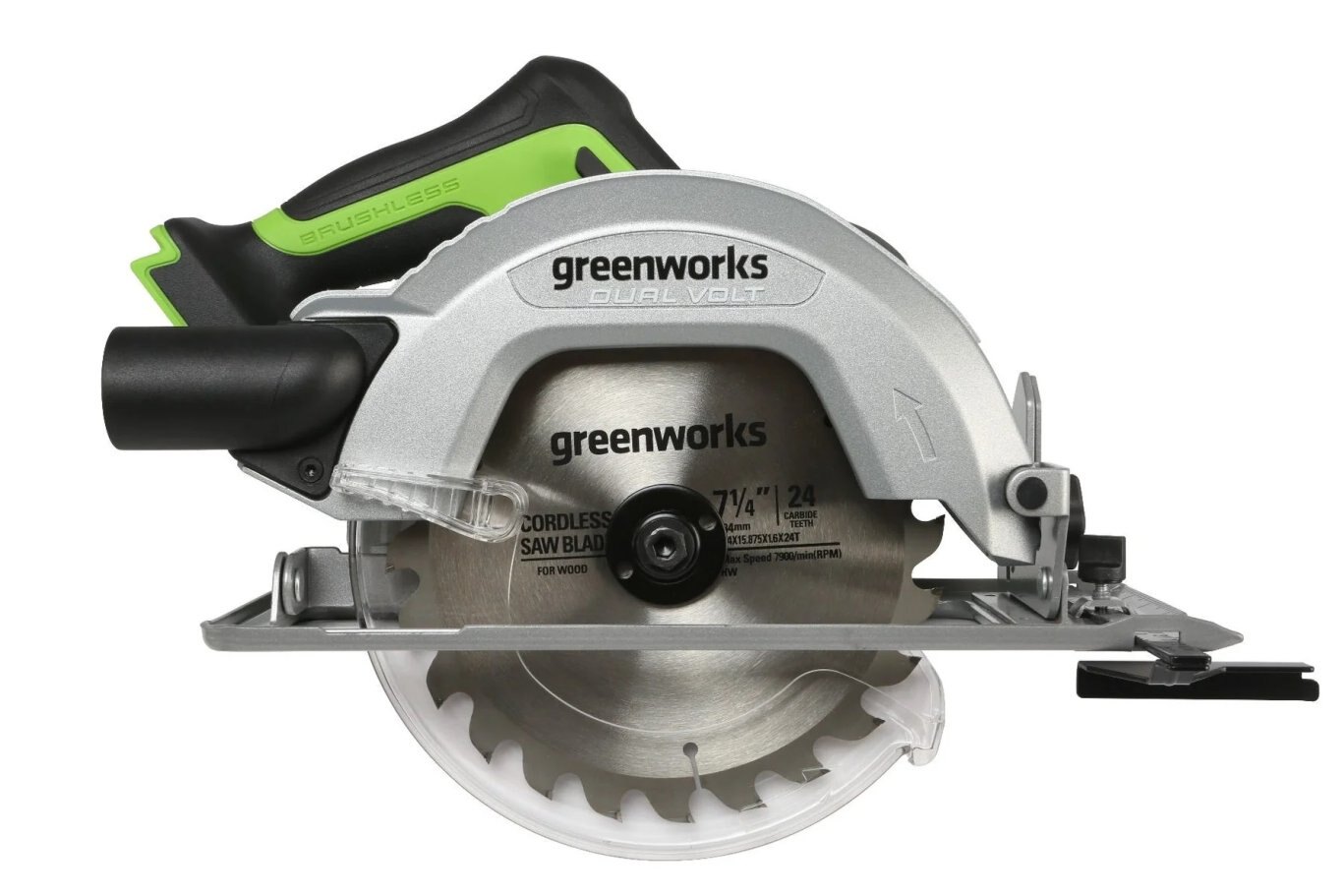 Greenworks 48V/24V Dual-Volt 7-1/4 Circular Saw Tool Only | 24CS45