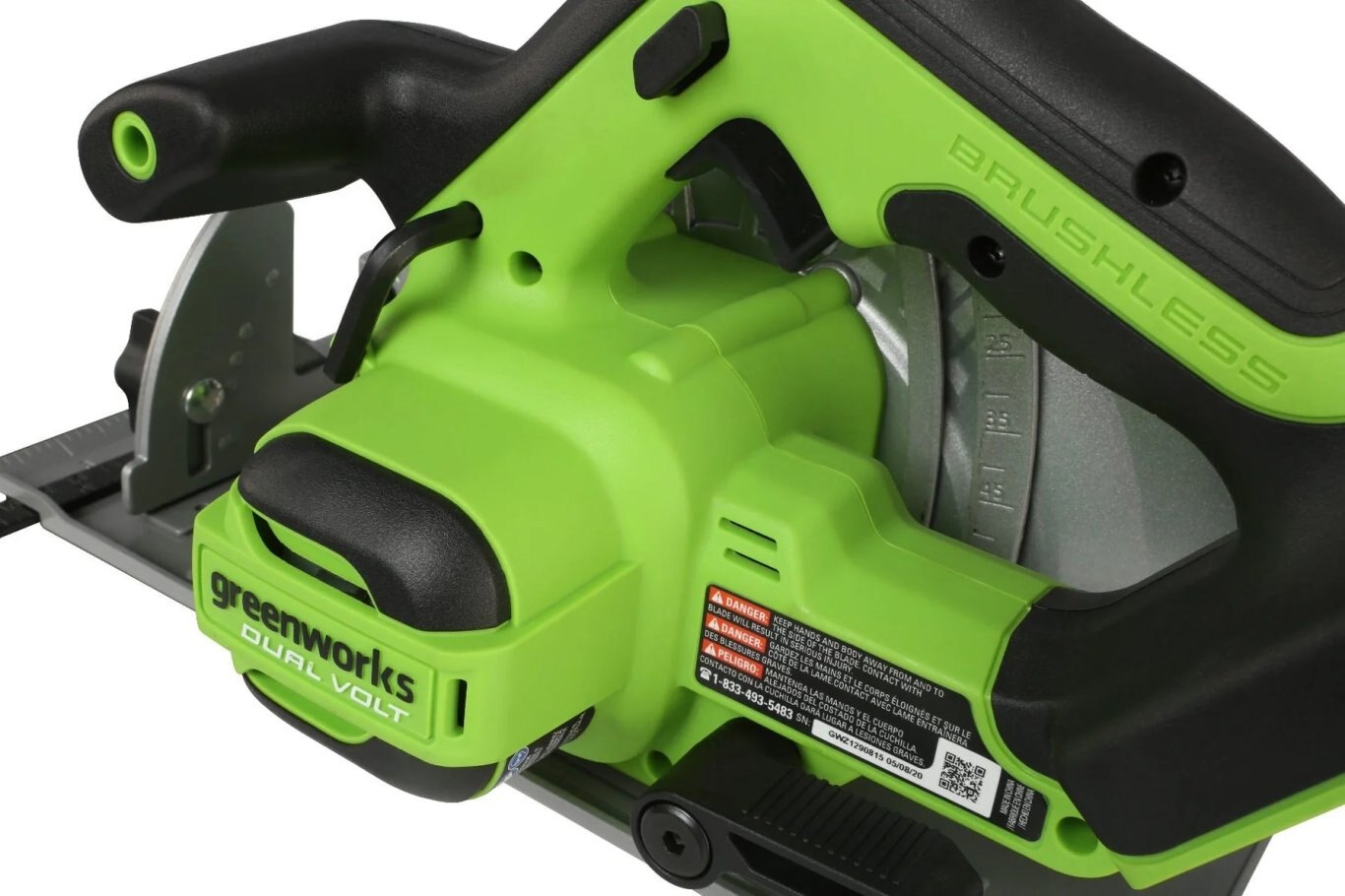 Greenworks 48V/24V Dual Volt 7 1/4 Circular Saw Tool Only | 24CS45