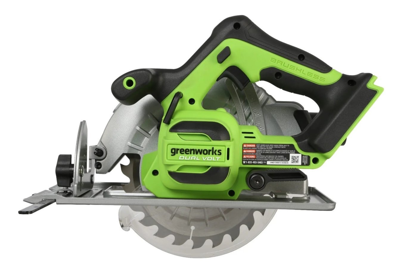 Greenworks 48V/24V Dual Volt 7 1/4 Circular Saw Tool Only | 24CS45