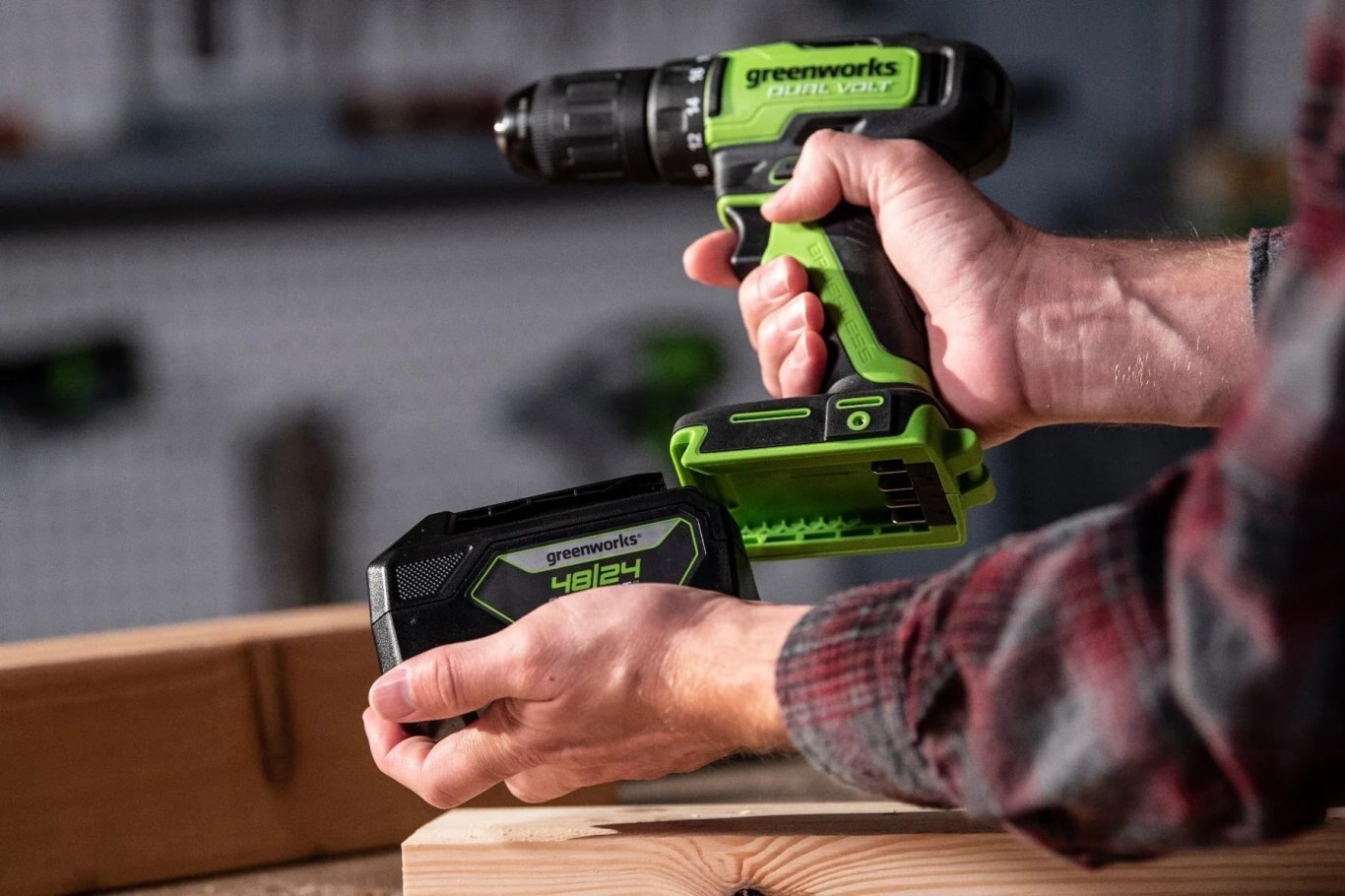 Greenworks 48V/24V Dual Volt 1/2 Drill/Driver Tool Only | 24BD10