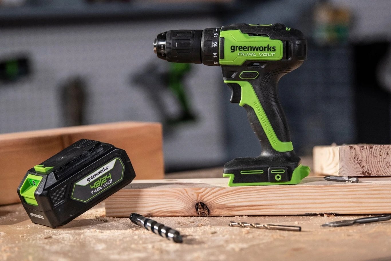 Greenworks 48V/24V Dual Volt 1/2 Drill/Driver Tool Only | 24BD10