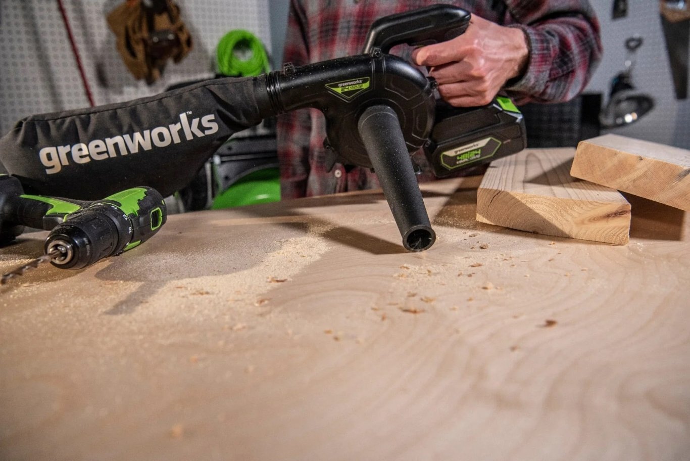 Greenworks 48V/24V Dual Volt Shop Blower Tool Only | 24SB90