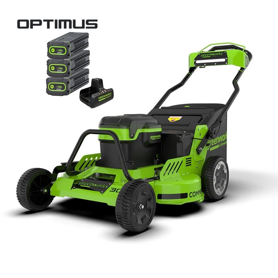 Greenworks Optimus 82V 30” Self-Propelled Lawn Mower with (3) 8Ah Batteries and Dual Port Charger | 82LM30S-83DP 2544702