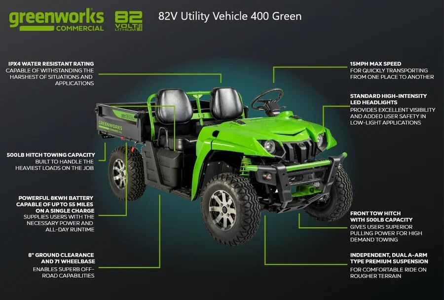 Greenworks Commercial Work Utility Vehicle | CU400W