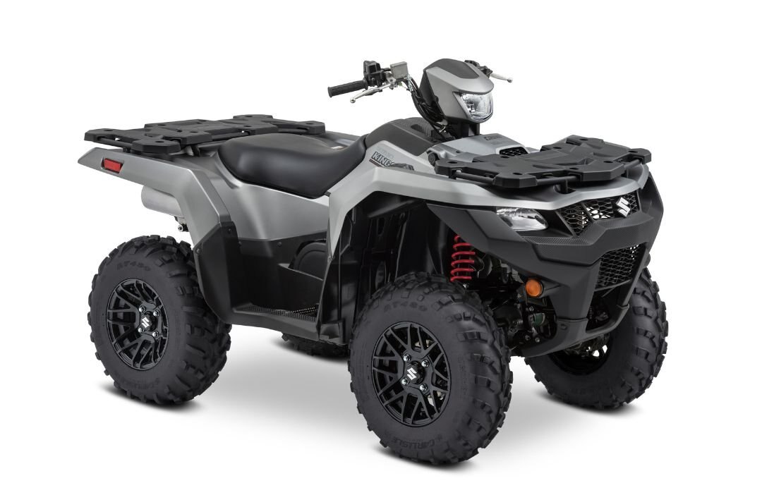 2023 Suzuki KingQuad 750XPZ Cast Carbon, Black Mag Wheels