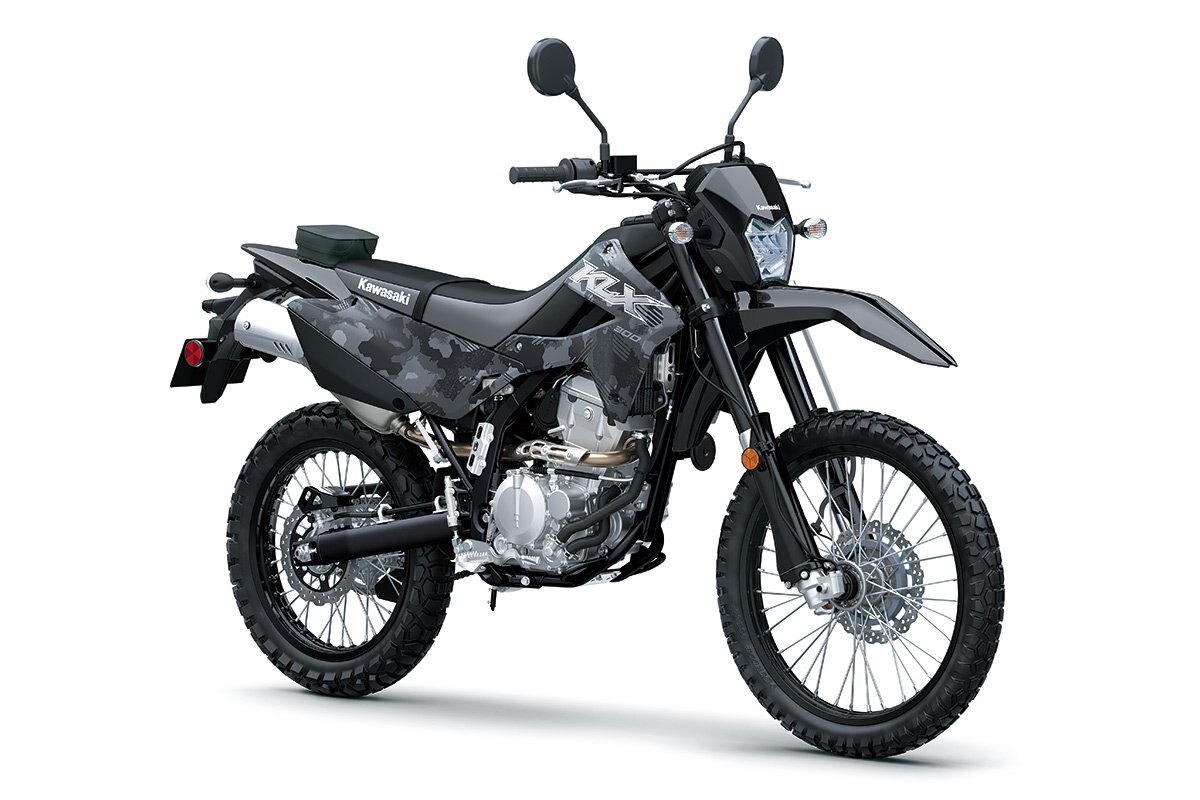 2024 Kawasaki KLX300 CYPHER CAMO GRAY