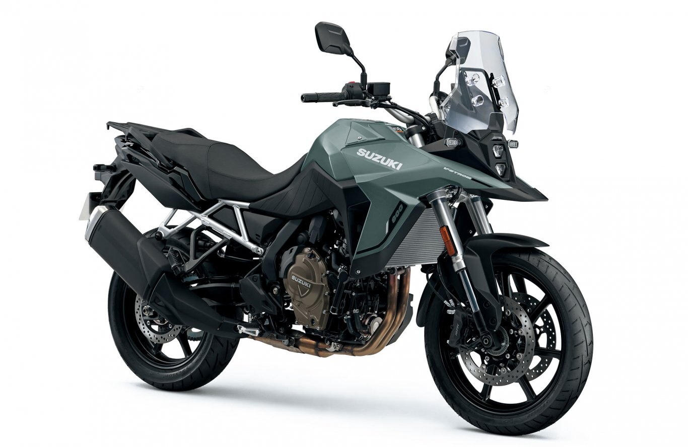 2024 Suzuki V-STROM 800 Metallic Matte Steel Green