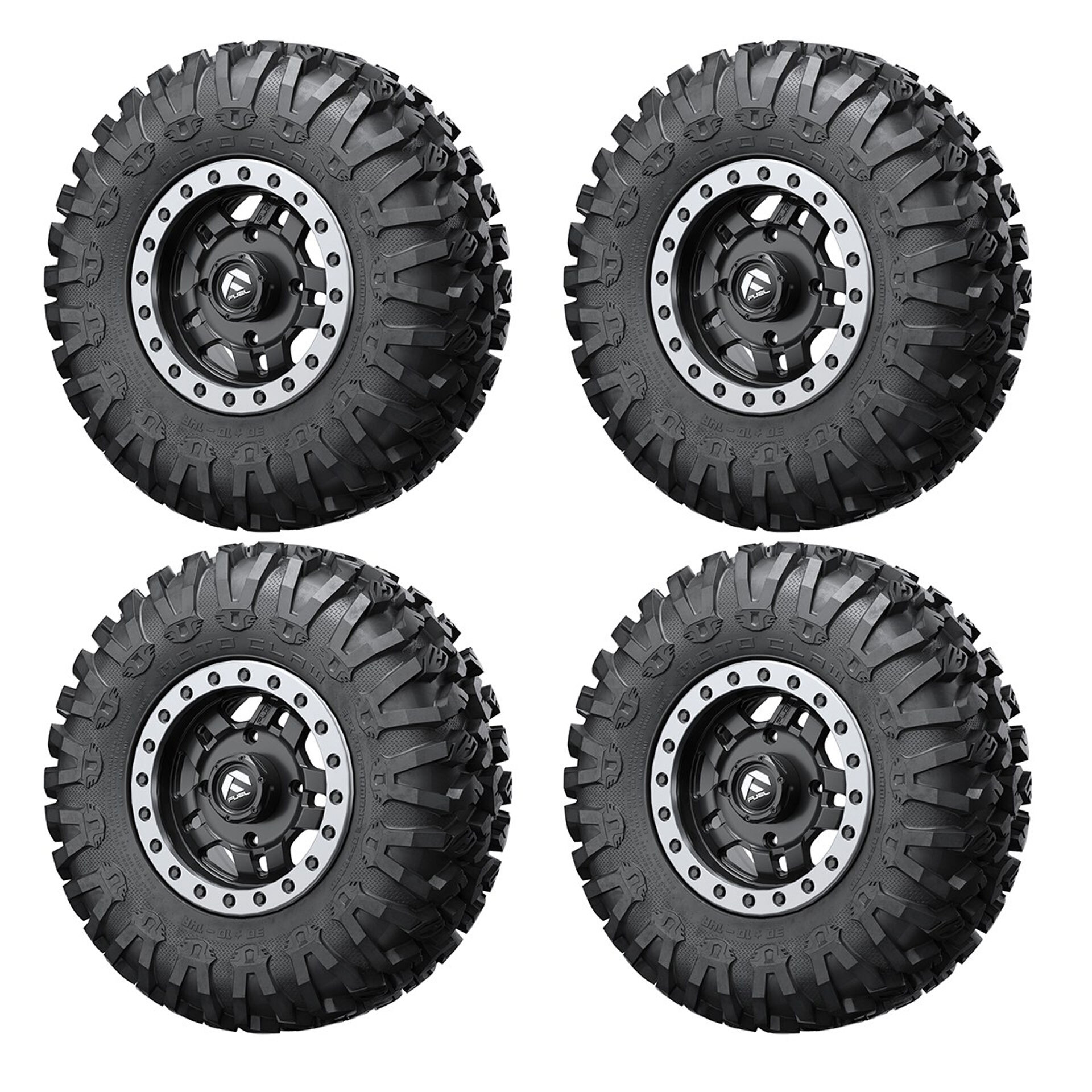 Fuel Anza D557 Non Beadlock Wheel EFX® MotoClaw 30" Tire Kit