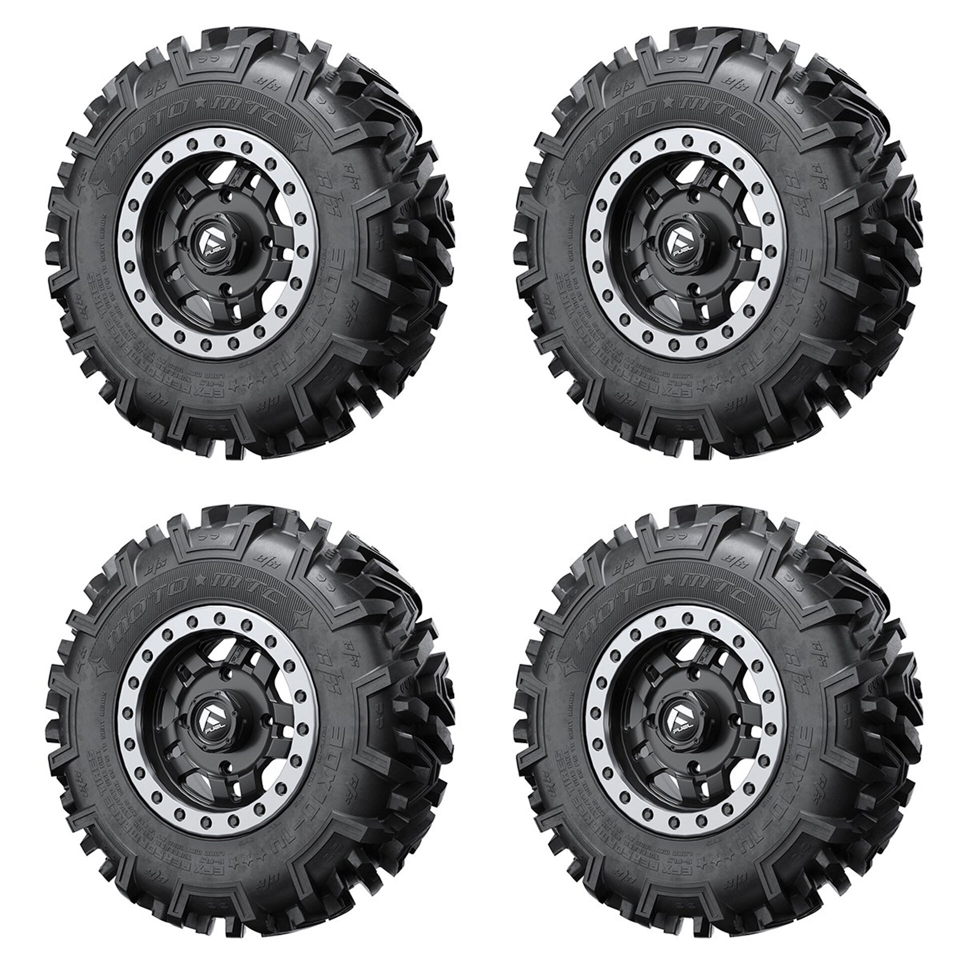 Fuel Anza D557 Non Beadlock Wheel EFX® MotoMTC 30" Tire Kit