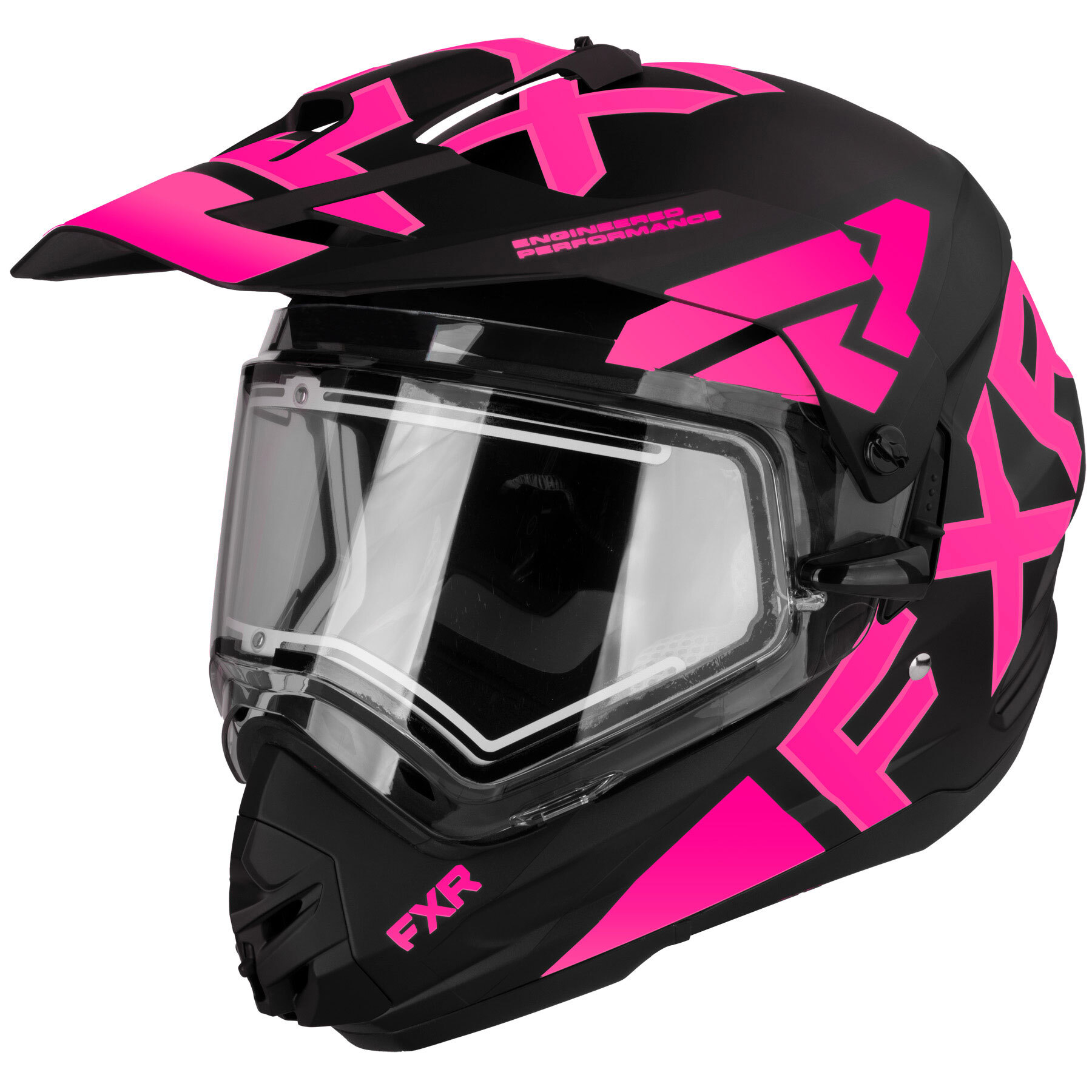 FXR® Torque X Team Helmet (Electric Shield & Sun Shade) Double Extra Large black/pink