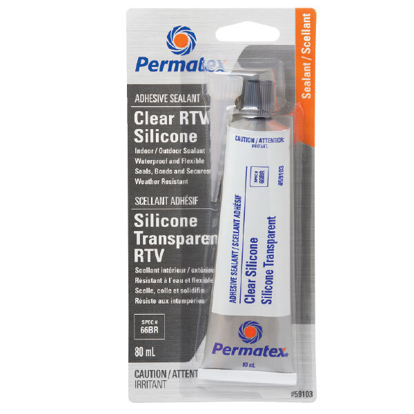 Permatex Clear RTV Silicone Adhesive Sealant