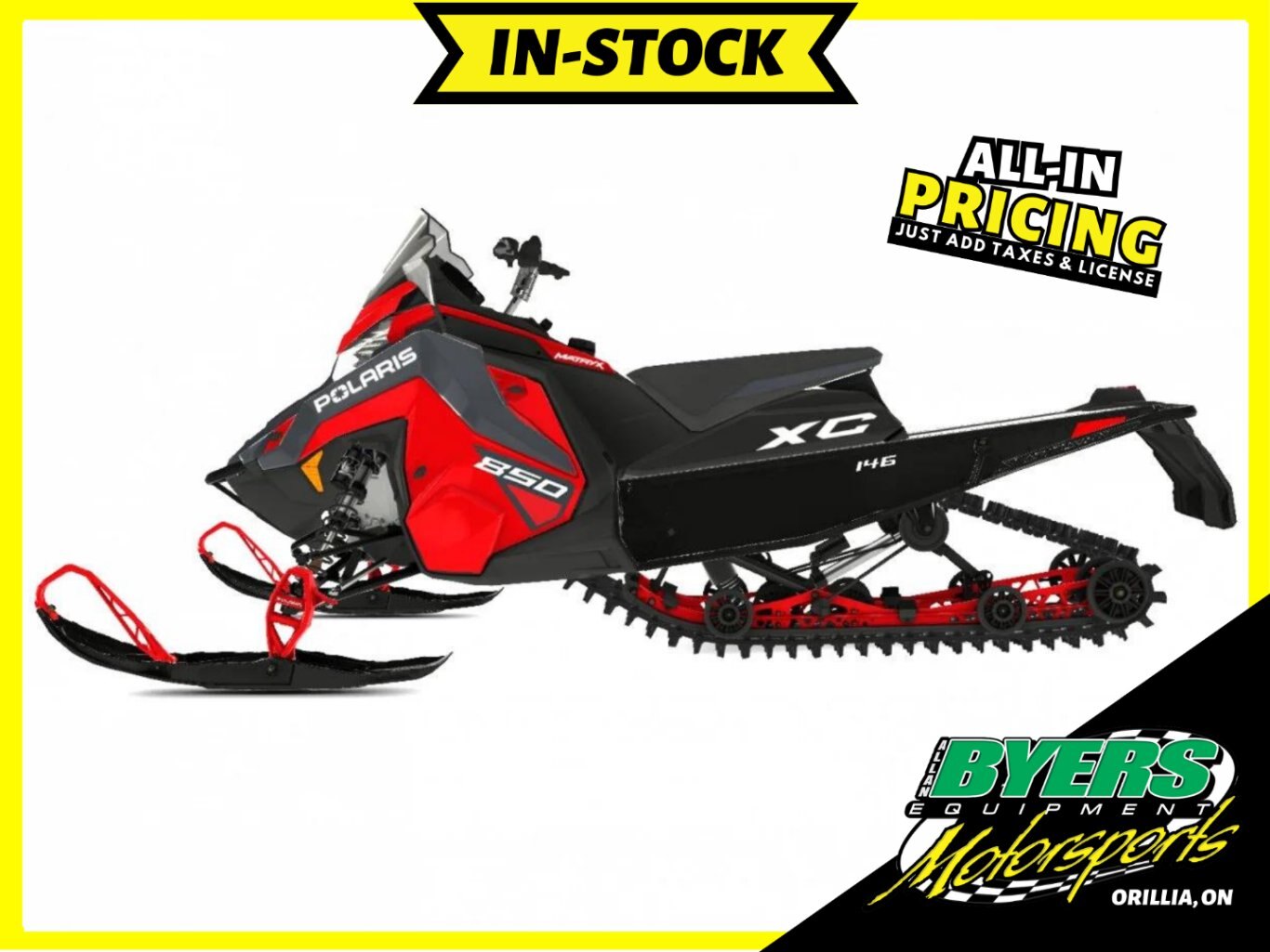 2024 Polaris 850 Switchback XC 146 Red 7S Display