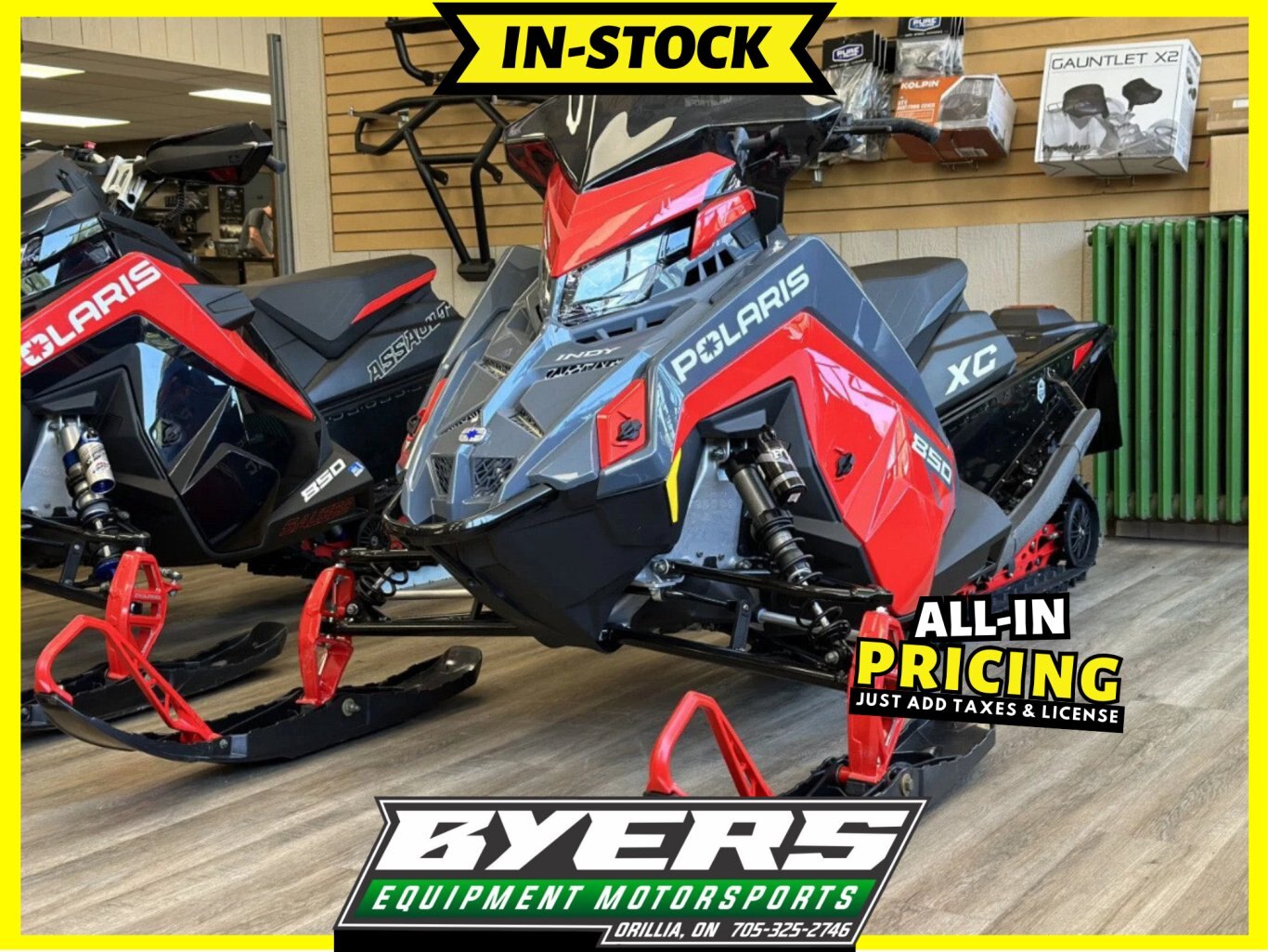 2024 Polaris 850 Switchback XC 146 Red 7S Display