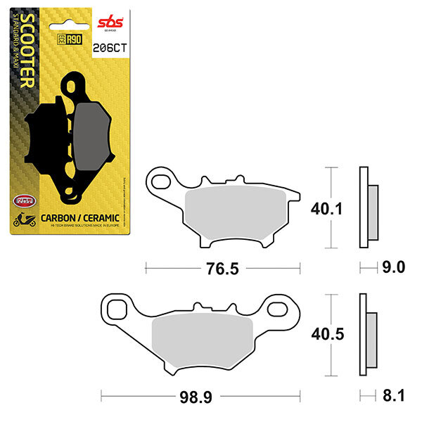 SBS CARBON BRAKE PAD (6210206100)