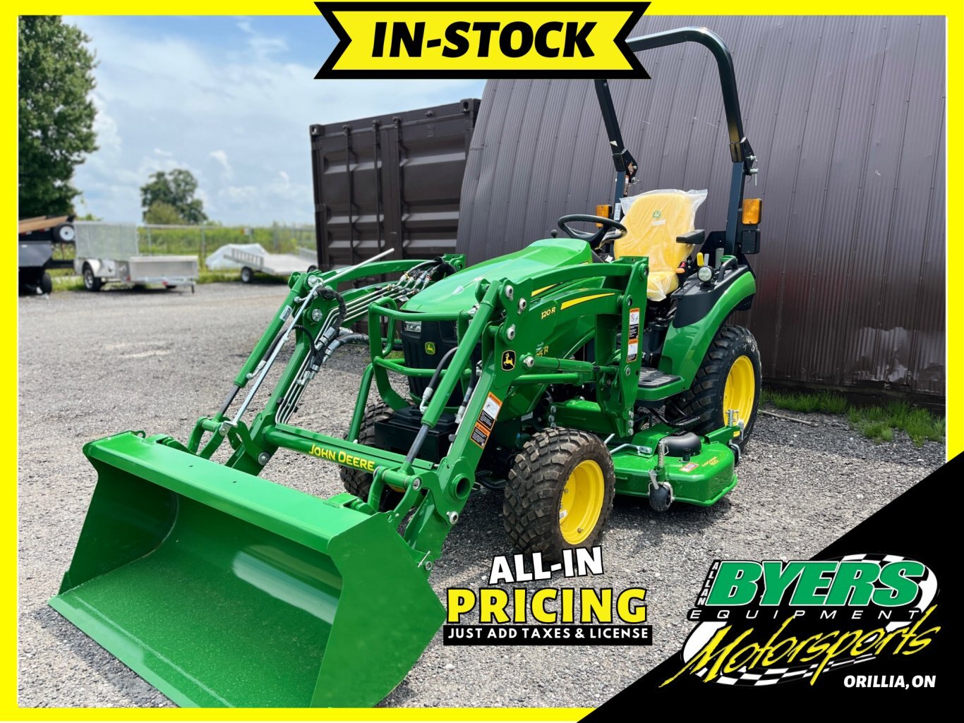 2024 John Deere 2025R Compact Tractor W/ Loader & Mower