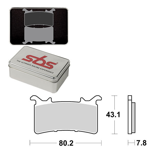 SBS DS 1 DUAL SINTER DYNAMIC RACING CONCEPT PAD (6370985106)