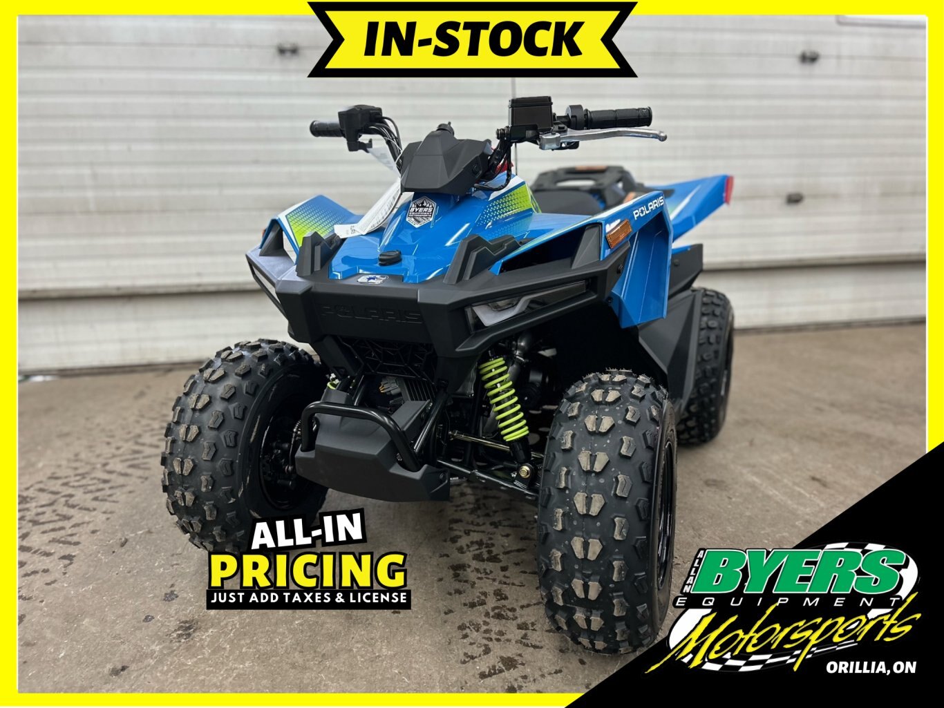 2024 Polaris OUTLAW 70 EFI VELOCITY BLUE / LIFTED LIME