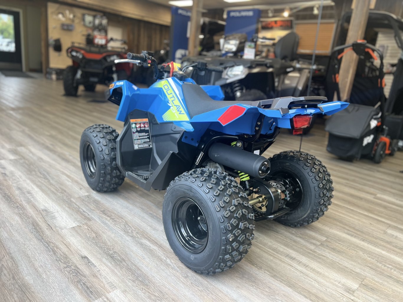 2025 Polaris OUTLAW 70 EFI VELOCITY BLUE / LIFTED LIME