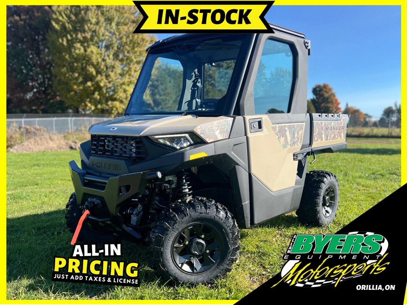 2025 Polaris RANGER SP 570 NorthStar Edition Sand Dune with Camo Accents