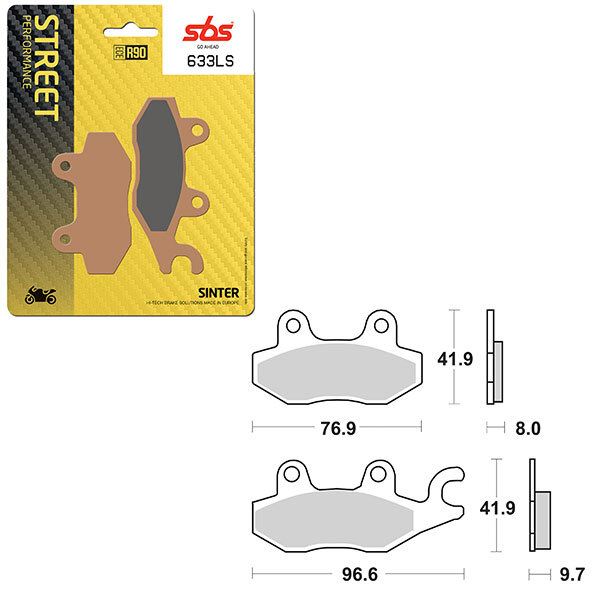 SBS PERFORMANCE LS SINTER BRAKE PAD (6260633108)