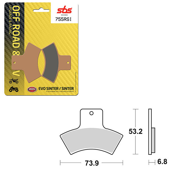 SBS EVO SINTER BRAKE PAD (6280755108)