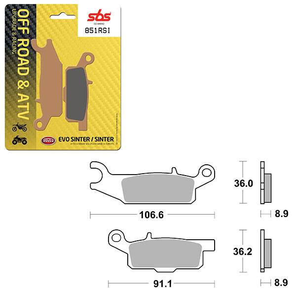 SBS EVO SINTER BRAKE PAD (6280851108)