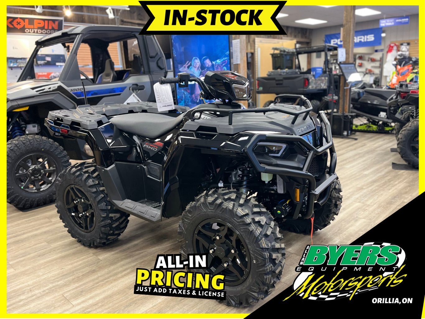 2025 Polaris Sportsman 570 Trail Onyx Black