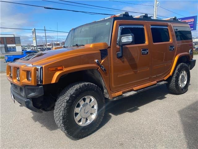 2006 HUMMER H2 AWD WITH SUNROOF, LEATHER SEATS, HEATED SEATS, DVD PLAYER, REMOTE START & REAR VIEW CAMERA!!